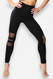 Hollow Hip-Lifting Knitted Tights Yoga Leggings