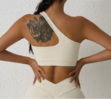 One-shoulder Fitness Yoga Bra