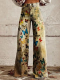 Casual Floral Wide Leg pants