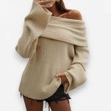 Loose Pullover Long Sleeved Sweater