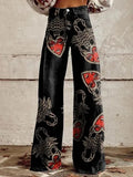 Casual Floral Wide Leg pants