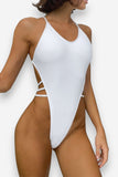 Solid Color One-piece sexy Swimsuit