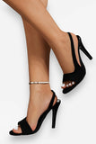 Back Strap Stiletto High Heels Sandals