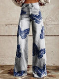 Casual Floral Wide Leg pants