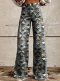 Casual Floral Wide Leg pants