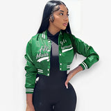 crop top baseball jacket