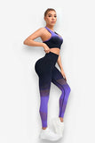 Gradient seamless yoga set