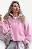 Pink Outerwear Sweatshirt