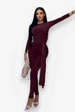 Slim Fit Strap Back Zipper Jumpsuit