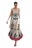 Ethnic style embroidery pleated dress