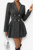 V-neck Long-sleeved Jacket dress