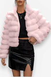 Trendy Imitation Short Fur Coat