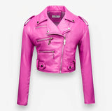 Short PU Leather Jacket