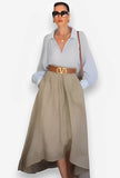 trendy simple versatile skirt