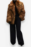 City street Faux fur elegant coat